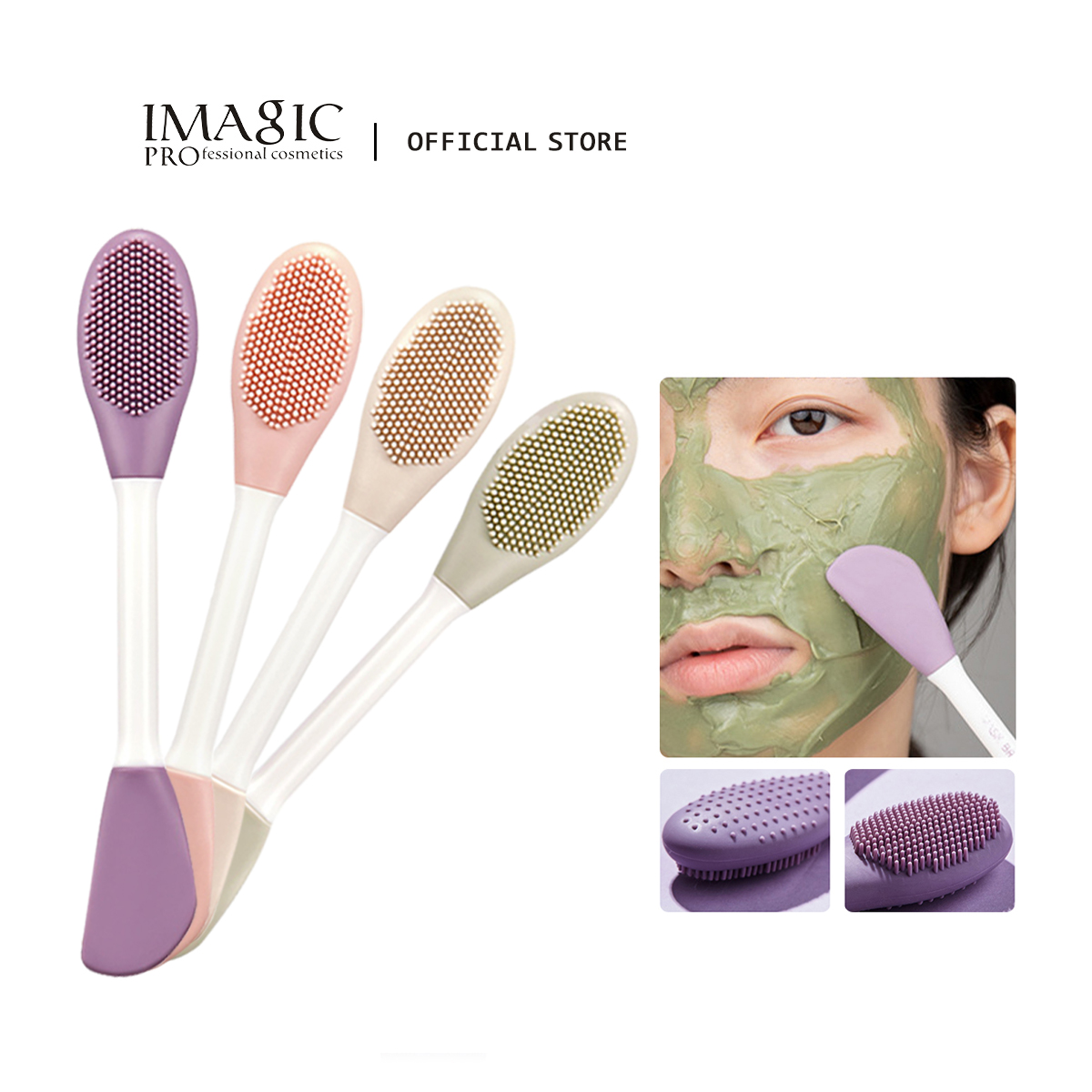 Silicone Face Scrubber Electric - IMAGIC Silicone Rửa Mặt & Mặt