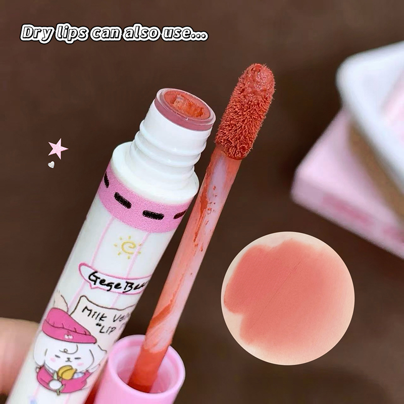 Gege Bear 6PC Velvet Lip Mud S - đánh giá và giá Matte Velvet Lip Tint Long Lasting