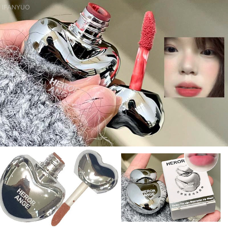Peach Heart Silky Matte Lipsti - đánh giá và giá Matte Velvet Lip Tint Long Lasting