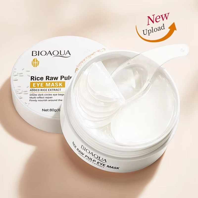 60 Pieces of Bioaqua Rice Eye  - đánh giá và giá Collagen Under Eye Patches