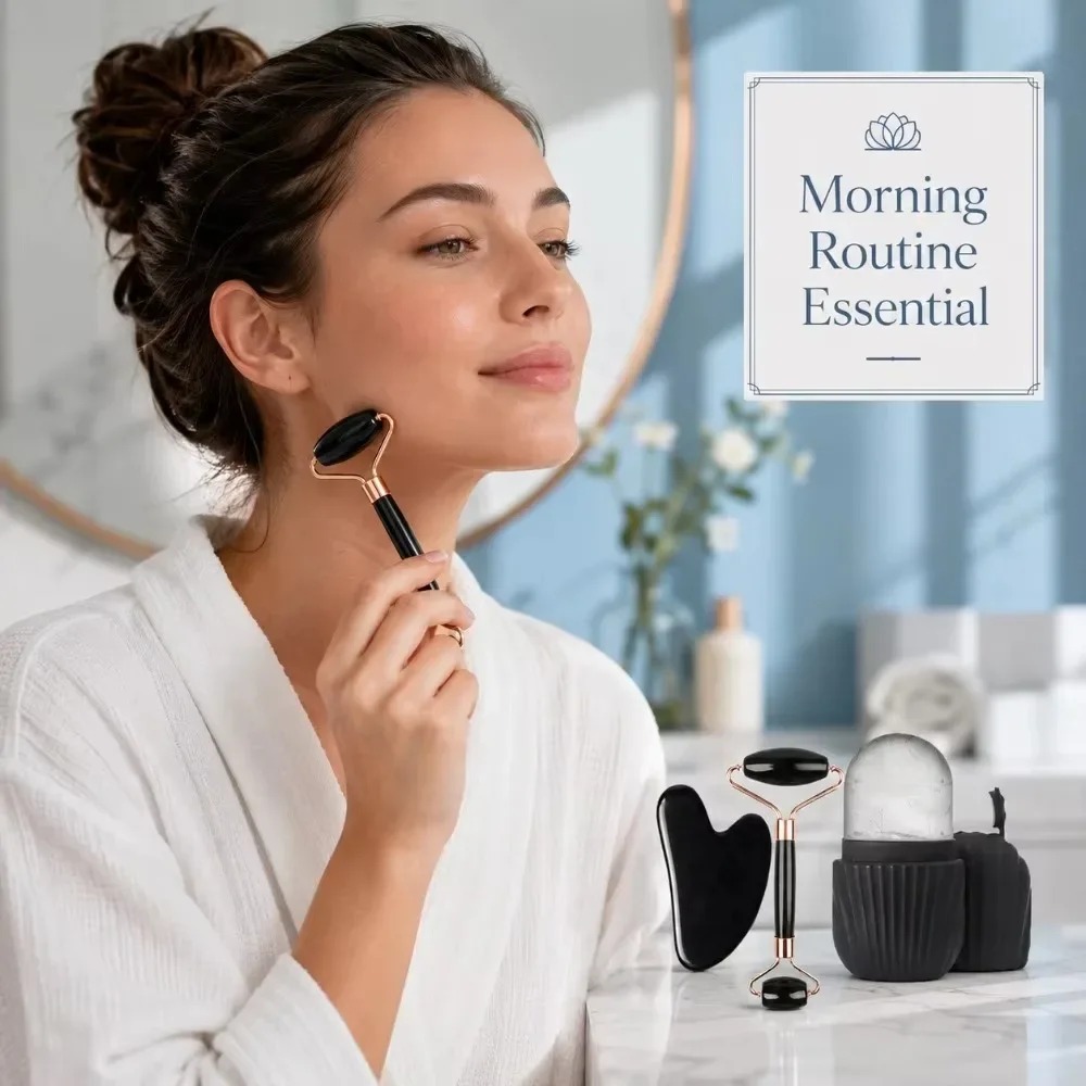 4/1Pcs Face Massage Set Double - đánh giá và giá Face Ice Roller Puffiness