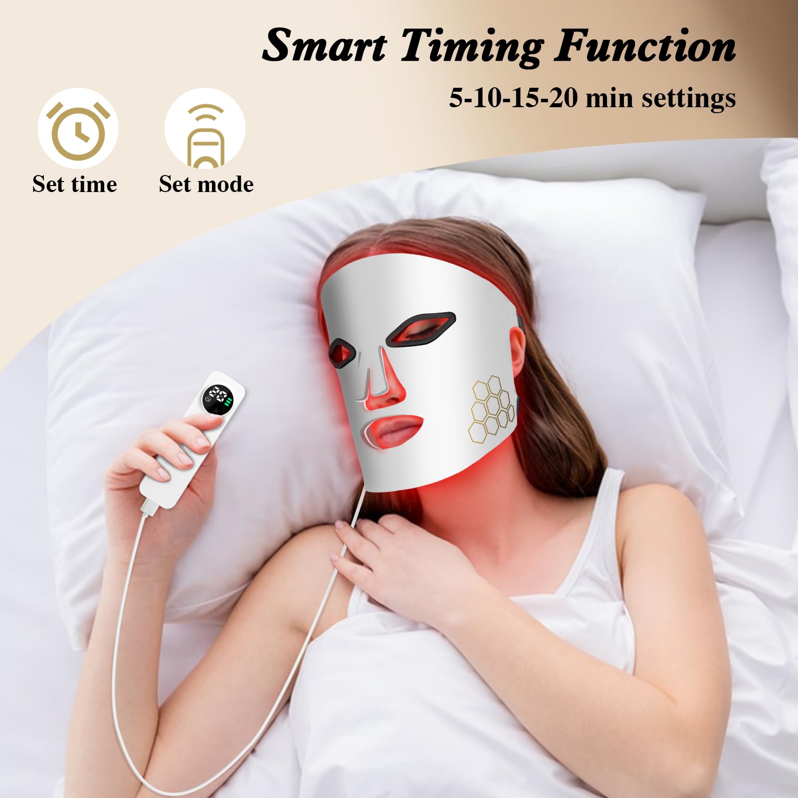 Hello Face LED Face Mask Light - đánh giá và giá Led Light Therapy Face Mask