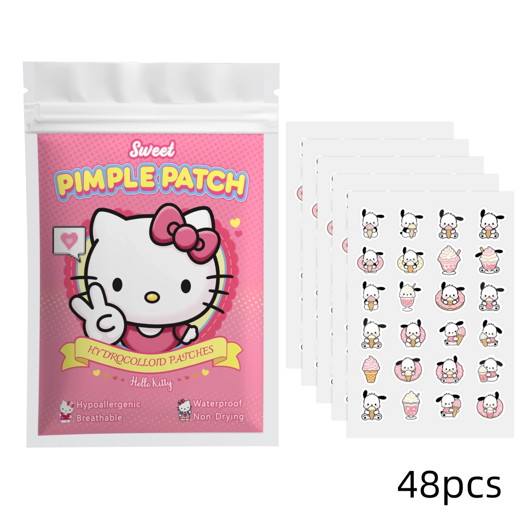 48/120PCS hello kitty Acne pat - đánh giá và giá Hydrocolloid Pimple Patch