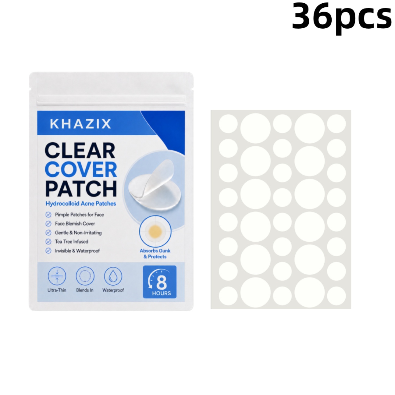 36pcs Transparent Pimple Patch - đánh giá và giá Hydrocolloid Pimple Patch