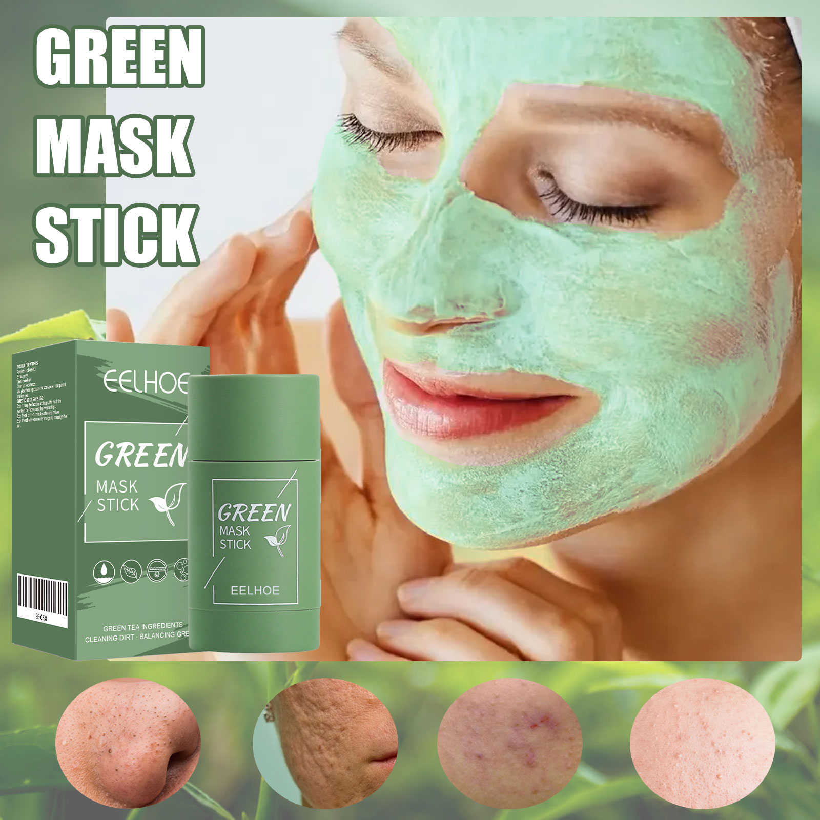 Green Tea Solid Mask Stick - D - đánh giá và giá Green Tea Cleansing Clay Mask