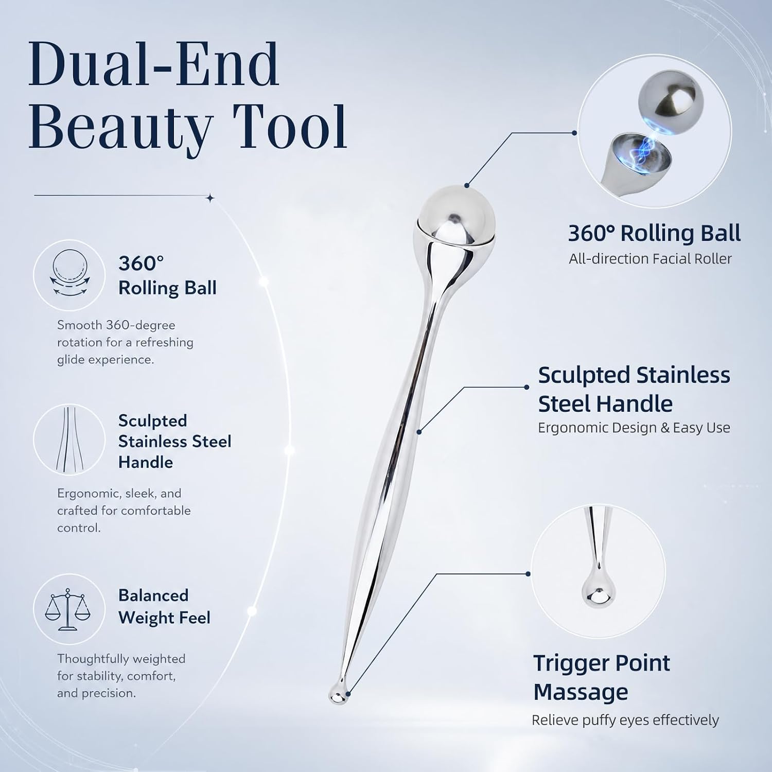 Metal Face Roller Massager Eye - đánh giá và giá Face Ice Roller Puffiness