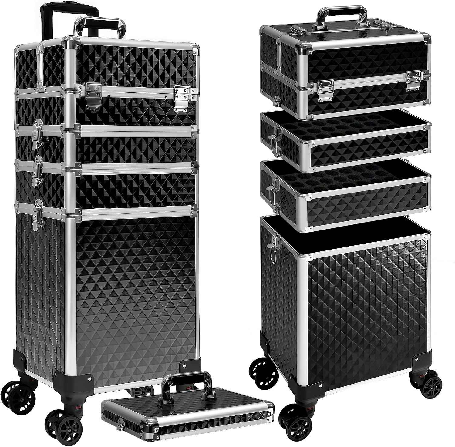 Rolling Makeup Train Case, Cos - đánh giá và giá Makeup
