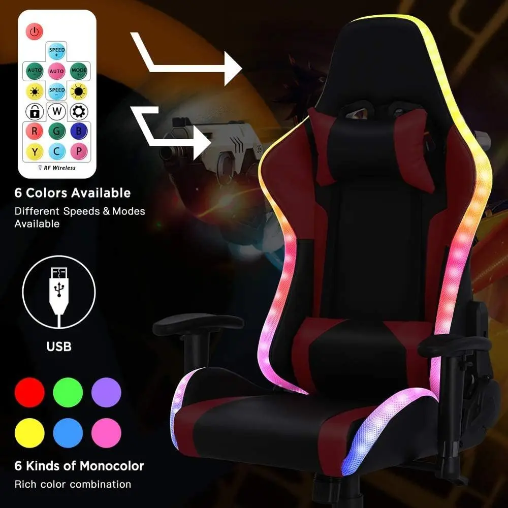 Ergonomic High-Back Gaming Cha - đánh giá và giá Massage