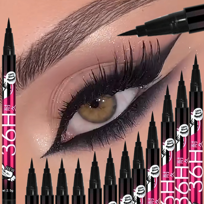 1/5/12PCS Black Liquid Eyeline - đánh giá và giá Waterproof Liquid Eyeliner Pen
