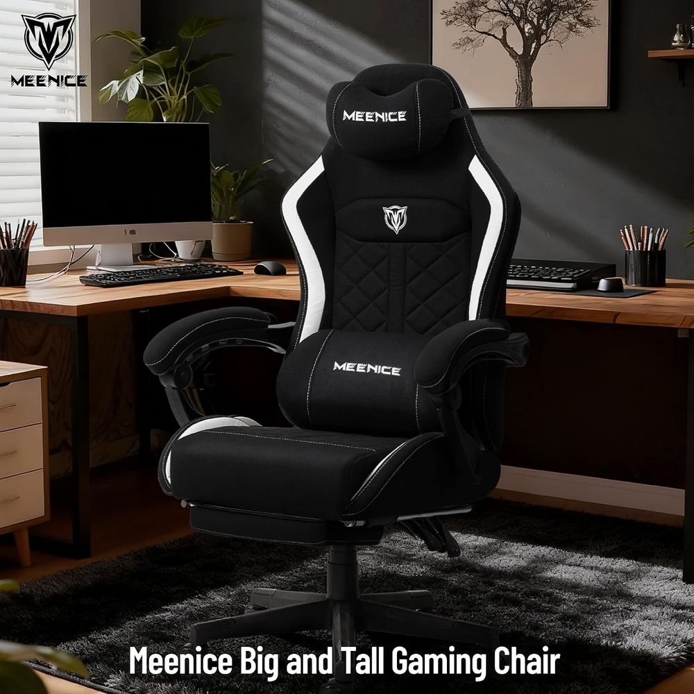 Big and Tall Gaming Chair abri - đánh giá và giá Massage