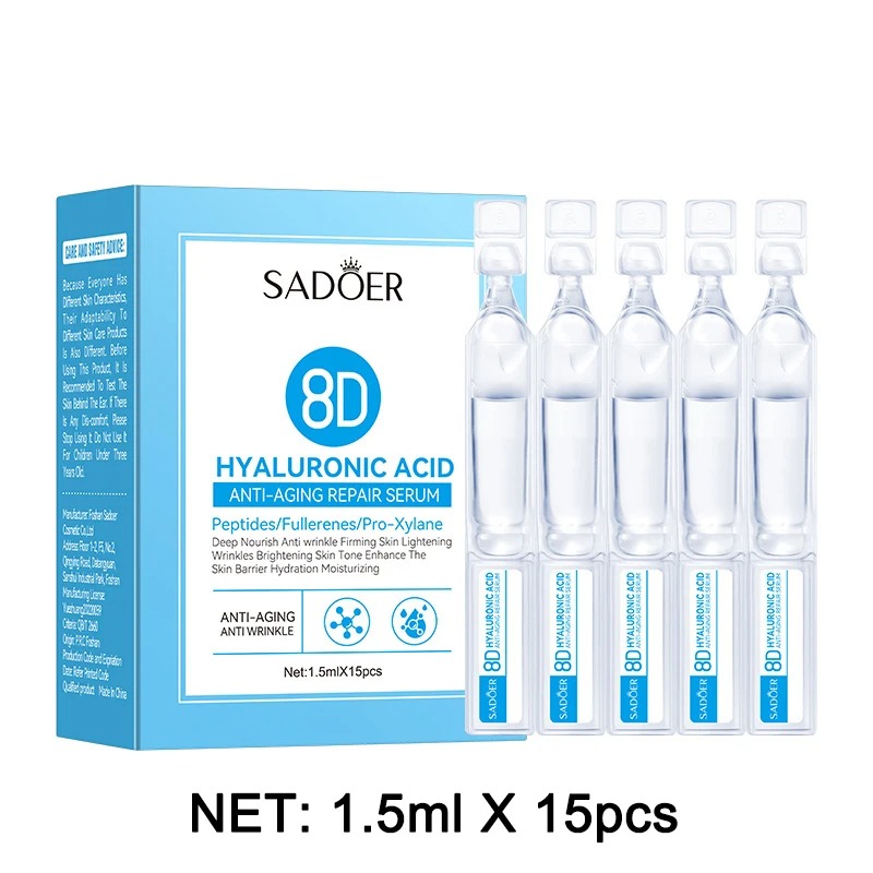 1 Box 15Pcs Hyaluronic Acid Fa - đánh giá và giá Hyaluronic Acid Facial Serum