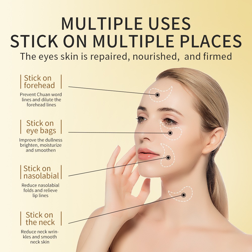 60pcs Golden Collagen Avocado  - đánh giá và giá Collagen Under Eye Patches