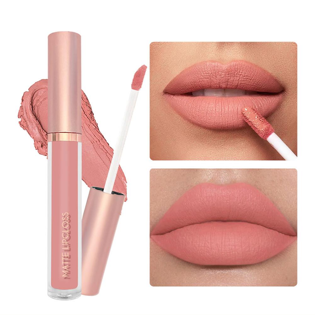 3pcs/set Nude Lip Gloss Matte  - đánh giá và giá Matte Velvet Lip Tint Long Lasting