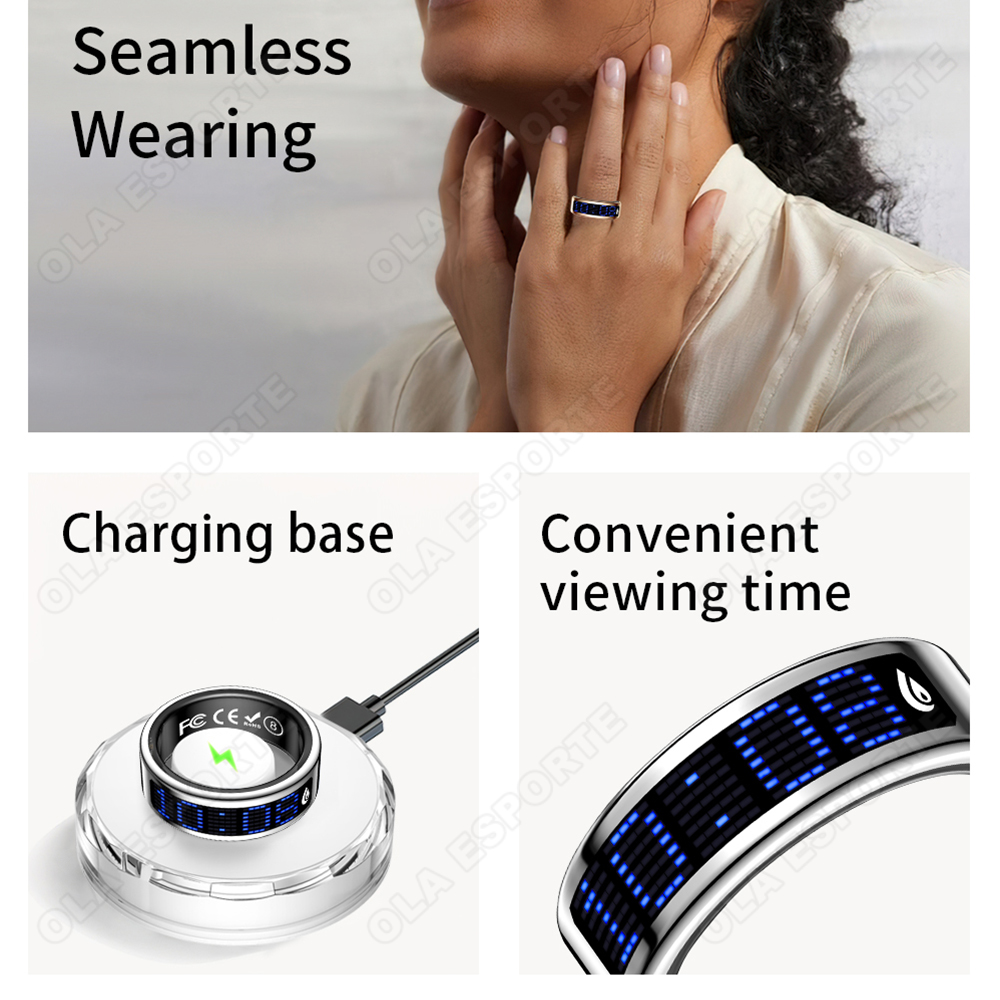 Amoled Screen Smart Ring Displ - đánh giá và giá Health Monitors