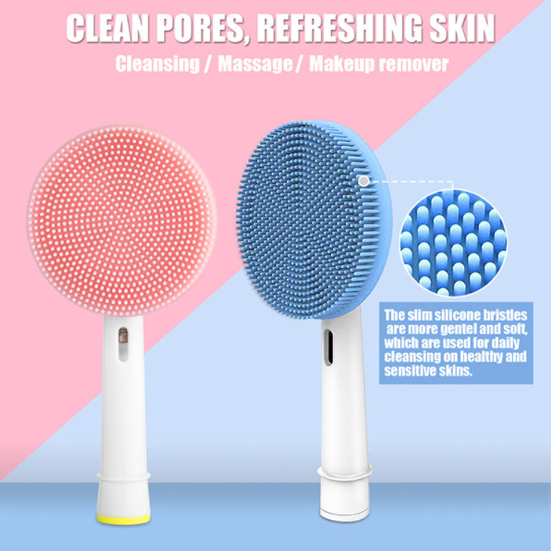 Facial Cleansing Brush Replace - đánh giá và giá Silicone Face Scrubber Electric