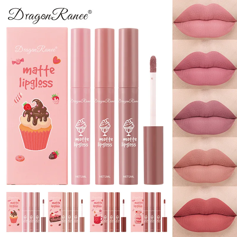 3PCS/Set Velvet Matte Nude Liq - đánh giá và giá Matte Velvet Lip Tint Long Lasting