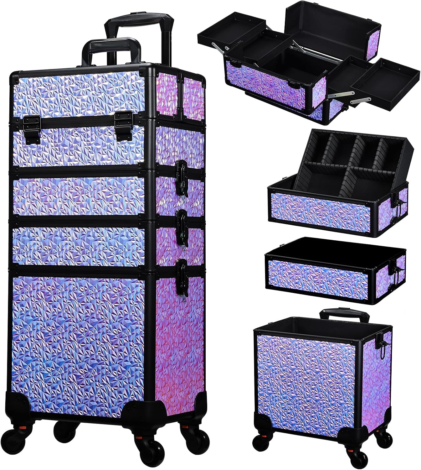 Rolling Makeup Train Case, Lar - đánh giá và giá Makeup