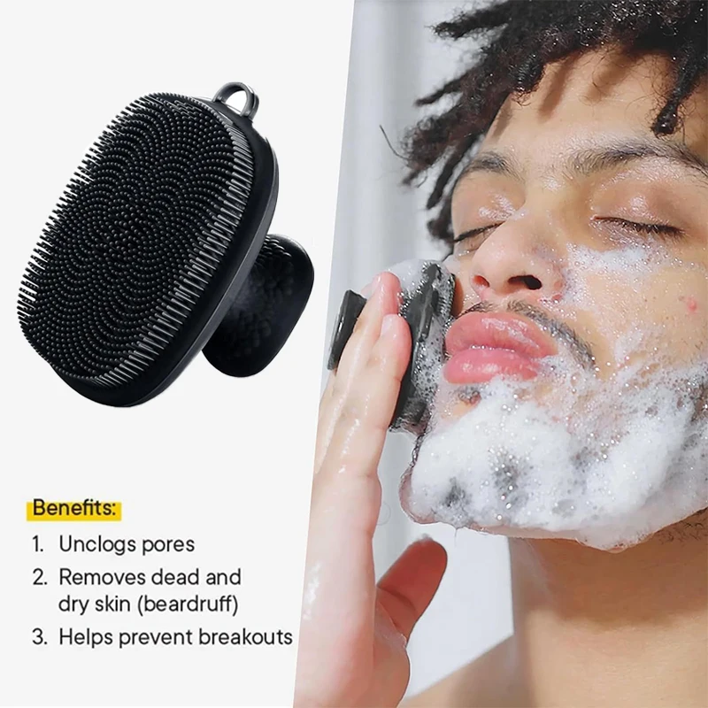 Silicone Face Scrubber for Men - đánh giá và giá Silicone Face Scrubber Electric