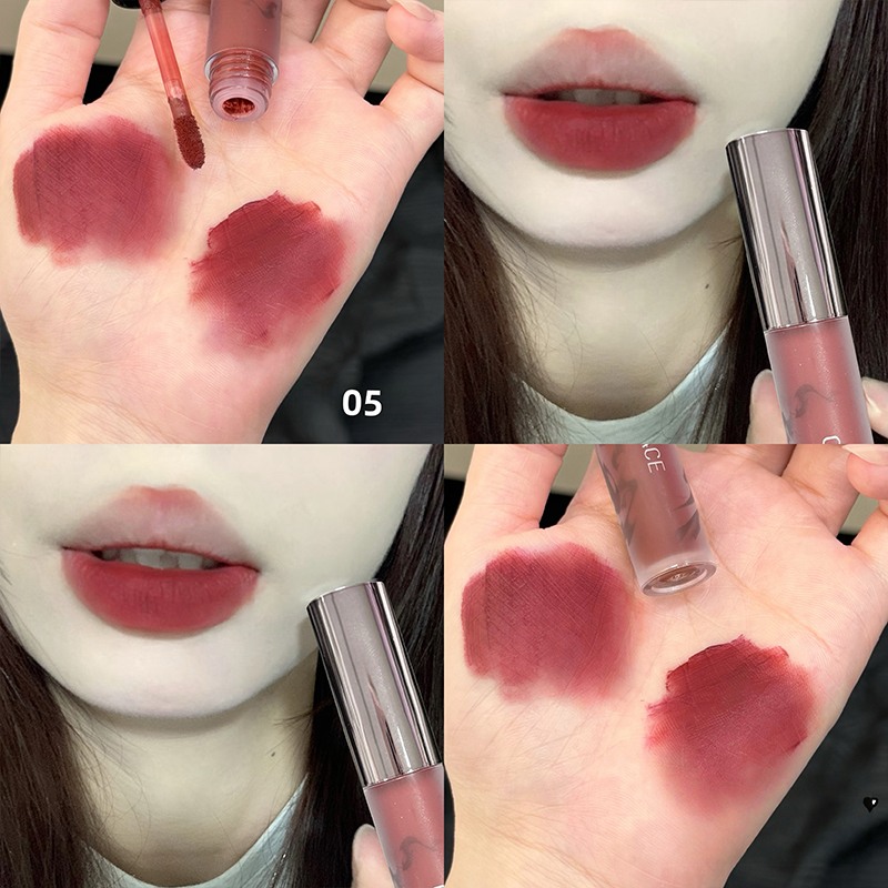 CACE Matte Velvet Brown Liquid - đánh giá và giá Matte Velvet Lip Tint Long Lasting