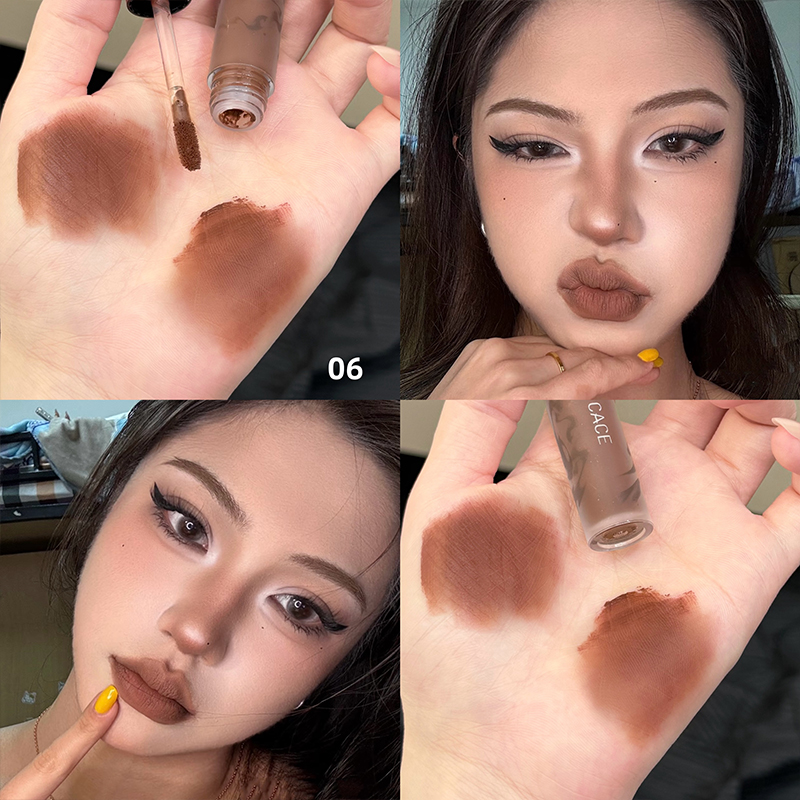 CACE Matte Velvet Brown Liquid - đánh giá và giá Matte Velvet Lip Tint Long Lasting