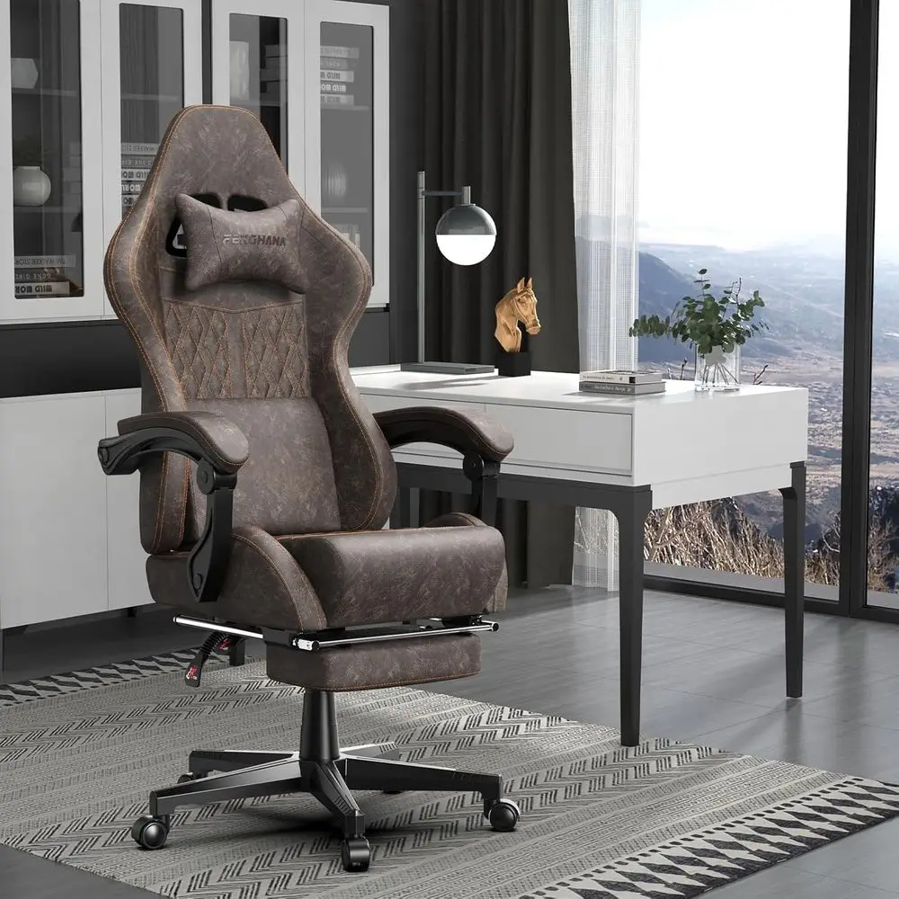 Ergonomic High-Back Gaming Cha - đánh giá và giá Massage