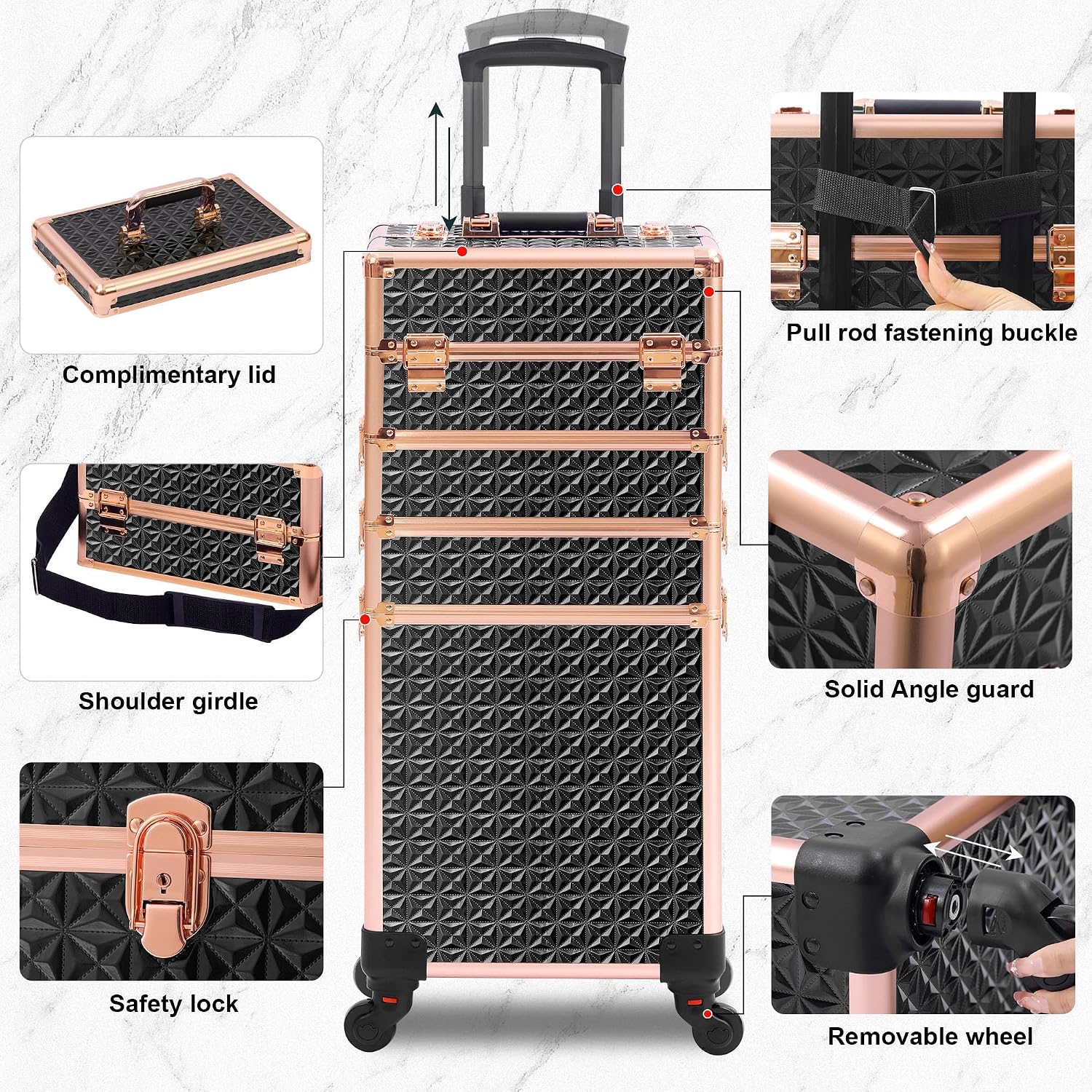 Rolling Makeup Case Makeup Tra - đánh giá và giá Makeup
