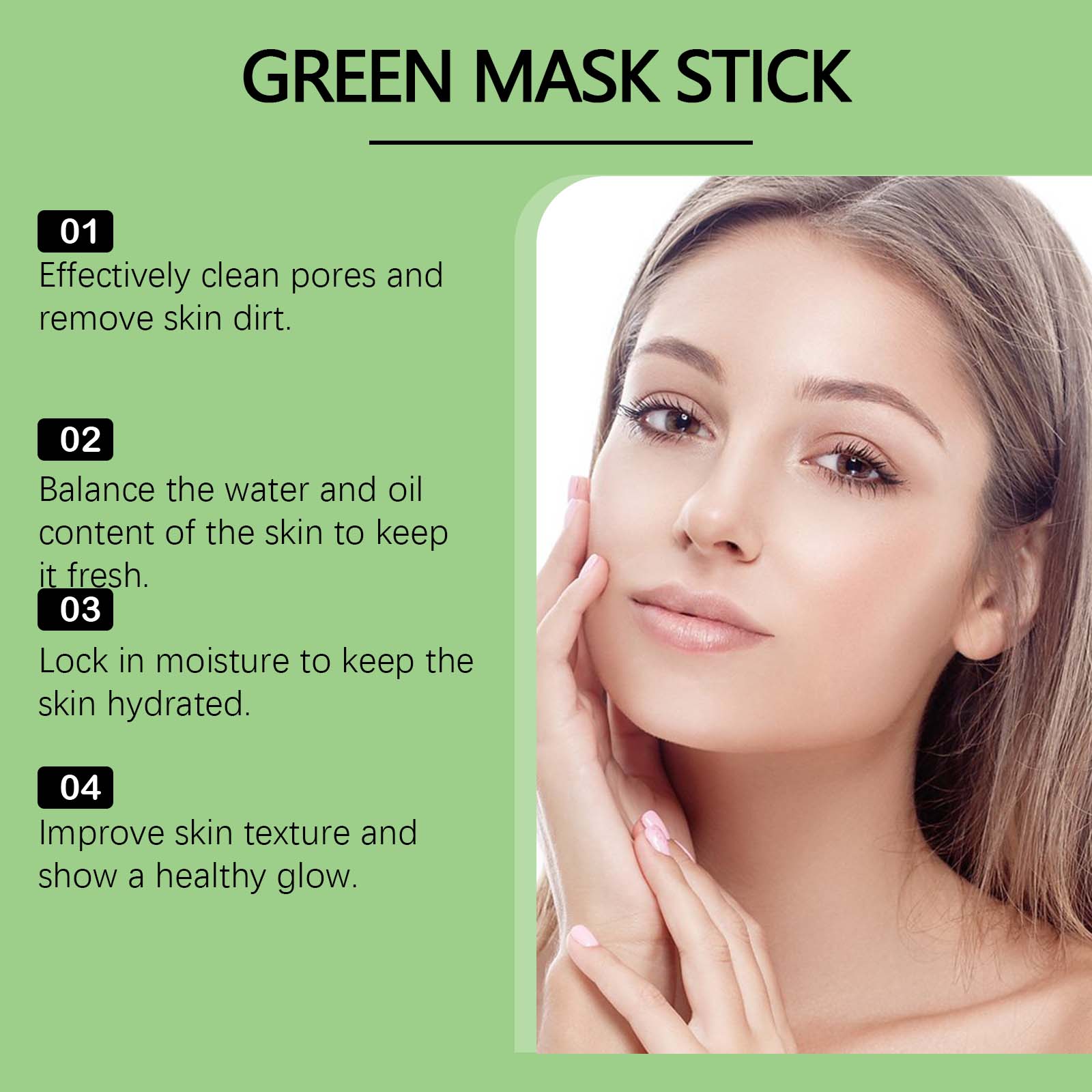 1~5PCS Green Tea Clay Stick Fo - đánh giá và giá Green Tea Cleansing Clay Mask