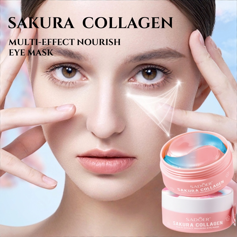 60Pcs Sakura Collagen Multi-Ef - đánh giá và giá Collagen Under Eye Patches