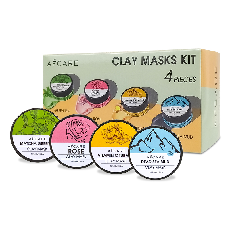 4Pcs Face Mask Set with Turmer - đánh giá và giá Green Tea Cleansing Clay Mask