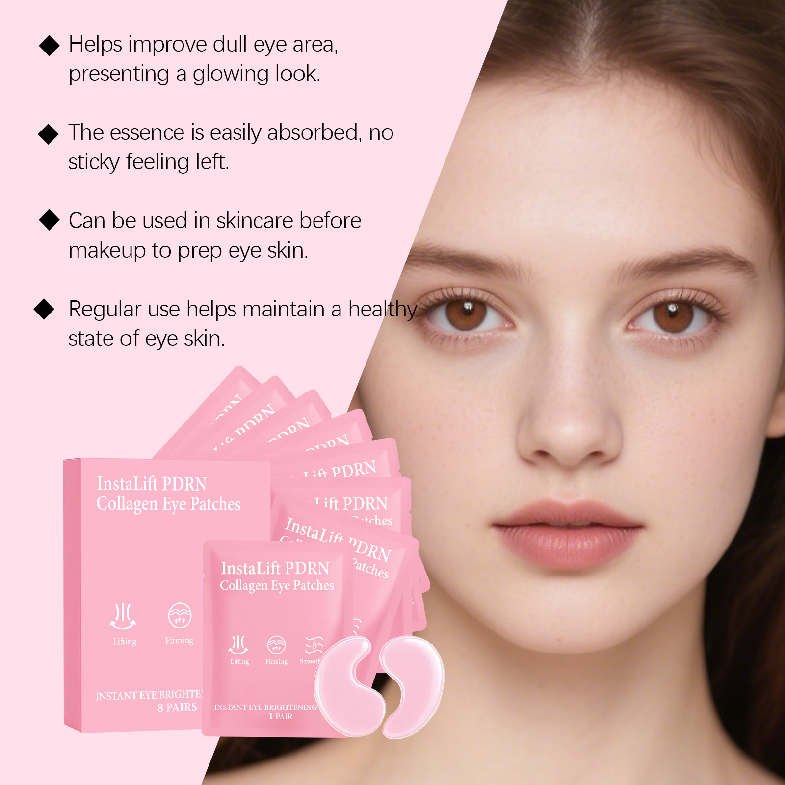 Instalift PDRN Collagen Eye Pa - đánh giá và giá Collagen Under Eye Patches
