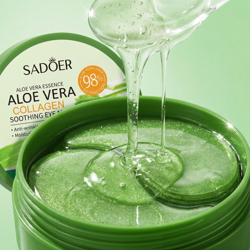 60pcs Aloe Vera Collagen Eye M - đánh giá và giá Collagen Under Eye Patches