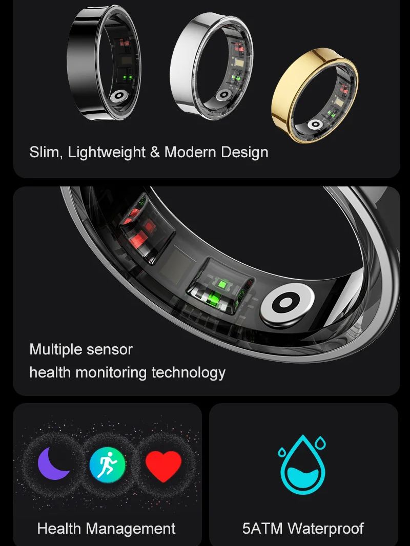 New Smart Ring R09 Health Moni - đánh giá và giá Health Monitors