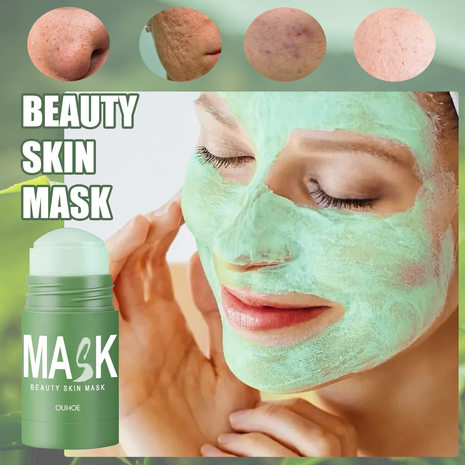 Green Tea Solid Mask Stick - D - đánh giá và giá Green Tea Cleansing Clay Mask