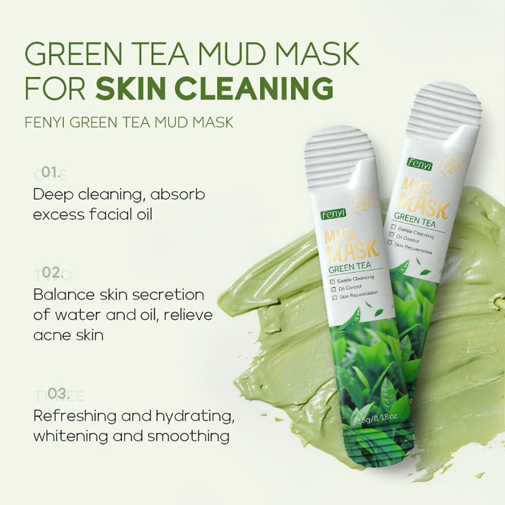 Fenyi Green Tea Clay Mask 5gx2 - đánh giá và giá Green Tea Cleansing Clay Mask